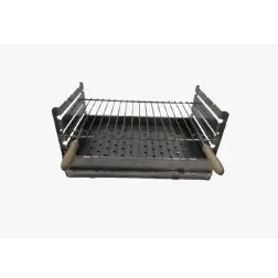 Churrasqueira de Pousar Retangular em Inox 60x40cm Valpec - 1090050043