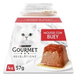 Ração Húmida para Gato Gourmet Revelations Mousse Vaca Pack 4un Purina Purina