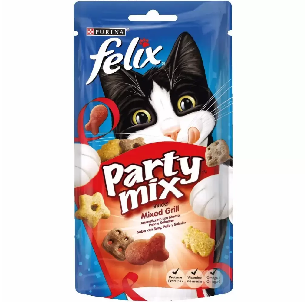 Snack para Gato Felix Party Mix Mixed Grill 60g Purina
