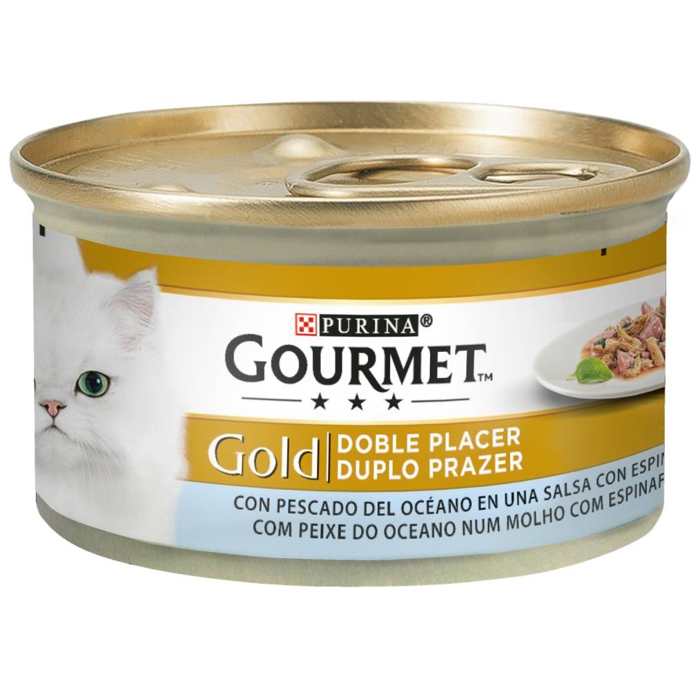 Gourmet Gold Duplo Prazer com Peixe do Oceano 85gr - 1540260036