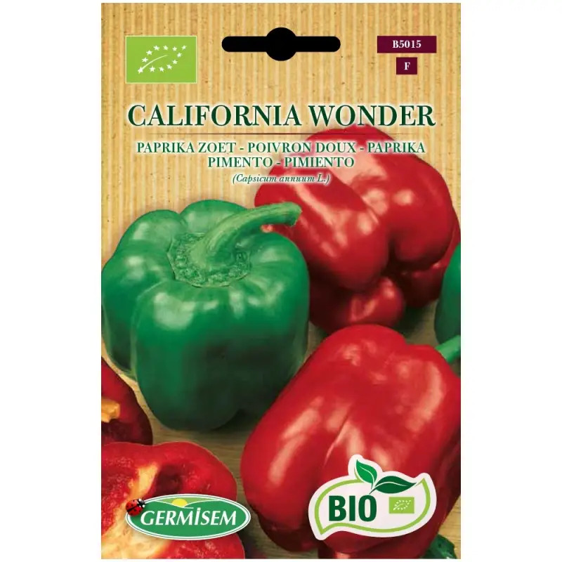 Sementes de Pimento Califórnia Wonder 9gr Germisem