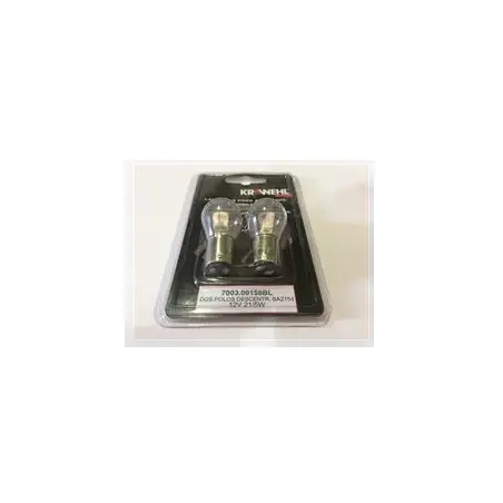 Blister 2un Lâmpada para Automóvel 2 Polos Descentrados 12V 21/5W Krawehl Krawehl