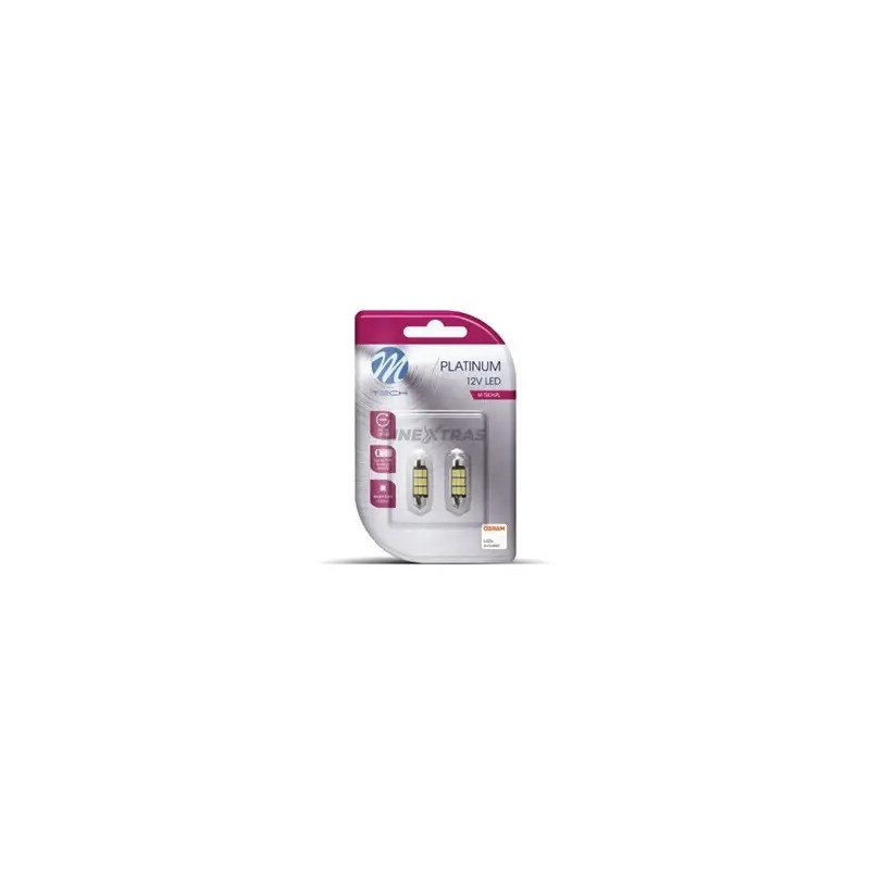 Lâmpada Automóvel C5W SV8.5 41mm SMD5630 Canbus 12V Pack 2un Osram
