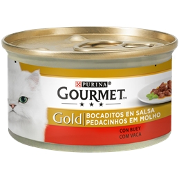 Gourmet Gold Pedacinhos em Molho com Vaca 85gr - 1540260033