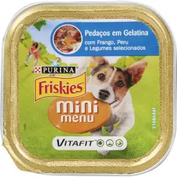 Pedaços de Frango e Peru em Gelatina Mini Menu150gr para Cão Purina Purina