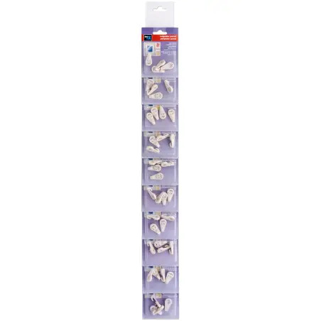 Cabide Adesivo Branco de Parede Pack 10un Inofix Inofix