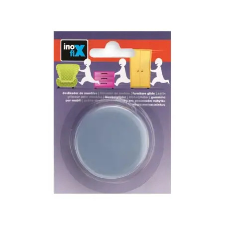 Deslizador Adesivo Cinza 50mm para Móveis Pack 4un Inofix Inofix