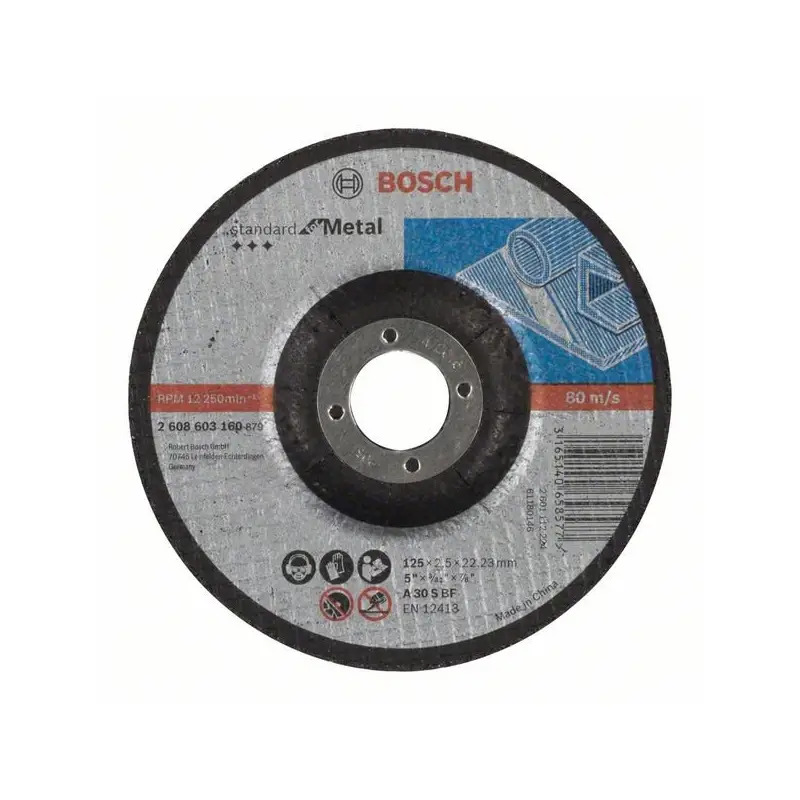 Disco abrasivo PRO Metal, 125 x 2,5 x 22,23 mm 2608603160 Bosch