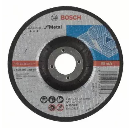 Disco de Corte Standard para Metal 125x2,5mm 2608603160 Bosch Bosch