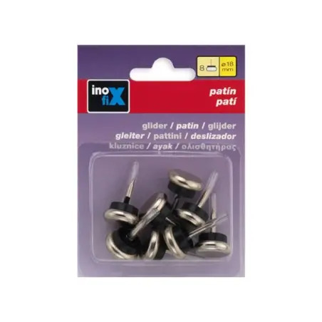 Deslizador Metálico 18x8mm para Móveis Pack 8un Inofix Inofix