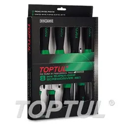 Jogo Chave Fenda Phillips 8 Peças GAAE0807 Toptul Toptul