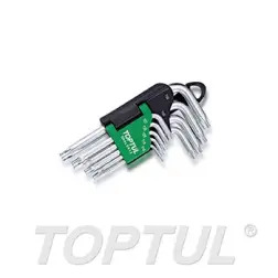 Jogo de 9 Chaves Torx Curtas GAAL0913 Toptul Toptul