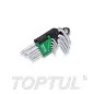 Jogo de 9 Chaves Torx Curtas GAAL0913 Toptul