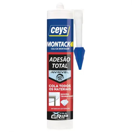 Cola de Montagem Transparente 300ml Montack 10 Segundos Ceys Ceys