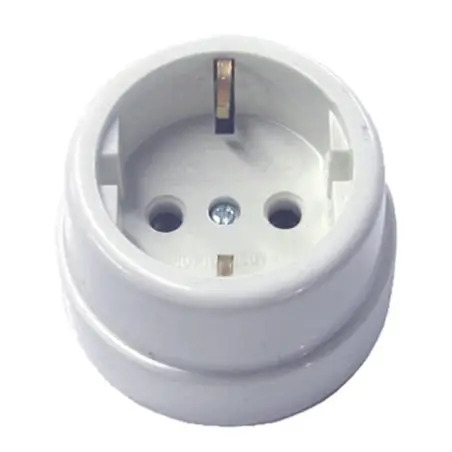Tomada para Exterior Redonda 10/16A 250V 0901 HCM HCM