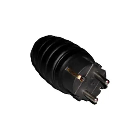 Ficha Macho de Borracha com Terra Saída Direita IP44 10/16A 6166 Cyllux Cyllux