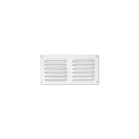 Grelha Retangular Dupla Branca 100x200mm Inofix Inofix