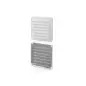 Grelha Quadrada Aluminio Branca Com Mosquiteira 150x150mm Inofix