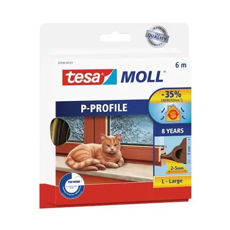 Fita de Calafetagem Perfil P 6mt x 9mm 5390 Tesa Tesa