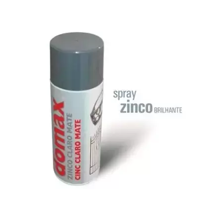 Tinta Spray Cor Zinco Claro 400ml Domax Domax
