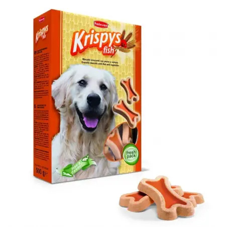 Biscoitos Crocantes para Cão Sabor a Peixe e Cenoura Padovan Padovan