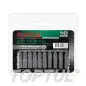 Jogo de 10 Bits Hexagonais Phillips 1/4" 3x25mm FSBA0803G Toptul