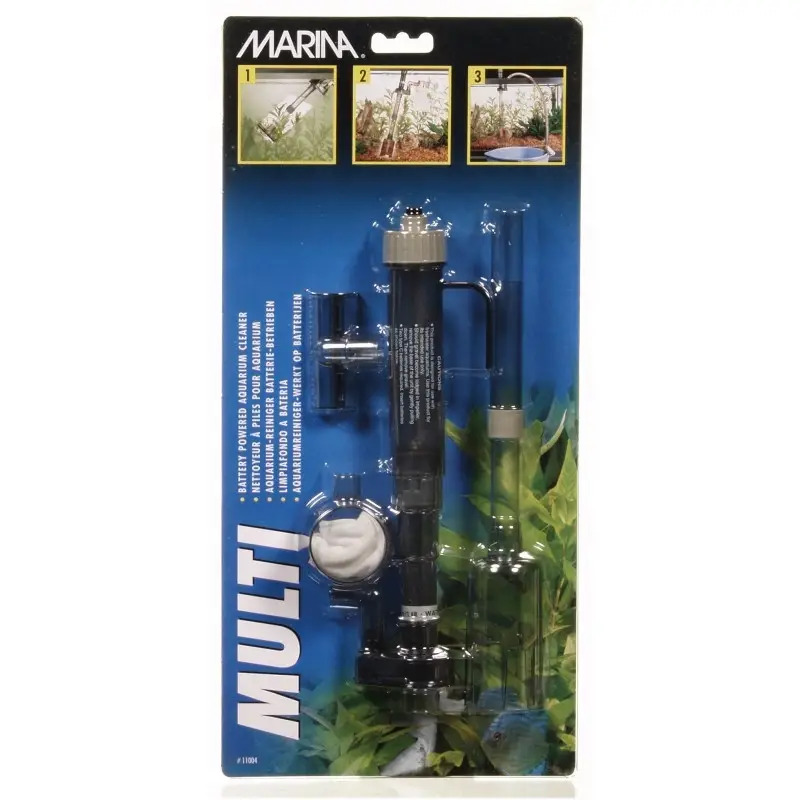 Aspirador Limpa Aquários a Pilhas Multi-Vac Marina