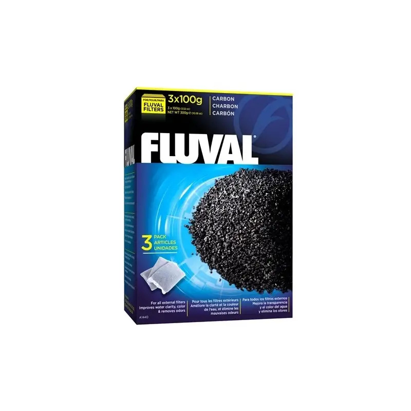 Massa para Filtro de Carvao 3x100gr Fluval Massa para Filtro de Carvao 3x100gr Fluval