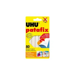 Pastilha Adesiva Fixativo Patafix Branca Pack 80un UHU UHU