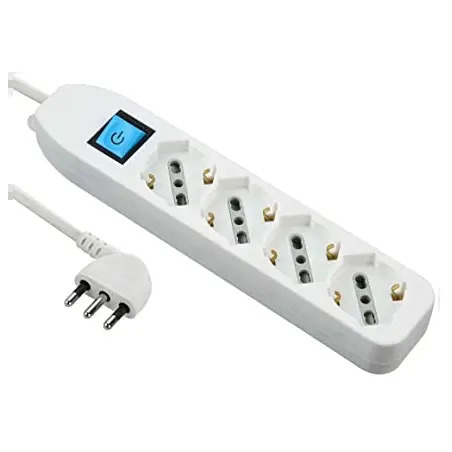 Ficha 2P+Terra 10/16A 250V Borracha 62069 Electraline Electraline