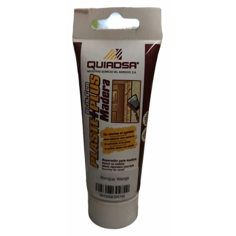 Betume Reparador de Madeira Cor Wengué 100ml Quiadsa Betume Reparador de Madeira Cor Wengué 100ml Quiadsa