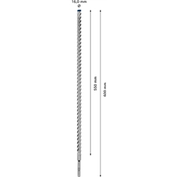 Broca para martelo EXPERT SDS plus-7X de 16 x 550 x 600 mm 2608900134 Bosch #1 - 1220682812