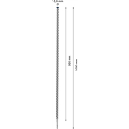 Broca para martelo EXPERT SDS plus-7X de 18 x 950 x 1000 mm 2608900141 Bosch #5 - 1220682816