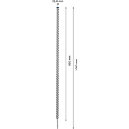 Broca para martelo EXPERT SDS plus-7X de 22 x 950 x 1000 mm 2608900149 Bosch #6 - 1220682822