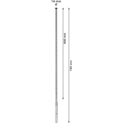 Broca para martelo EXPERT SDS max-8X de 14 x 600 x 740 mm 2608900209 Bosch #2 - 1220682855