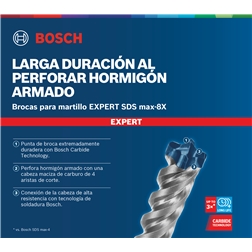 Broca para martelo EXPERT SDS max-8X de 14 x 600 x 740 mm 2608900209 Bosch #3 - 1220682855
