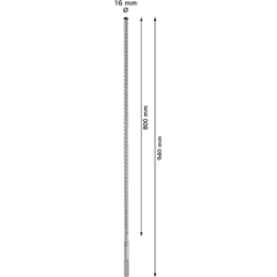 Broca para martelo EXPERT SDS max-8X de 16 x 800 x 940 mm 2608900217 Bosch #4 - 1220682858