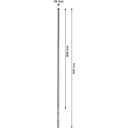 Broca para martelo EXPERT SDS max-8X de 18 x 800 x 940 mm 2608900224 Bosch #7 - 1220682862