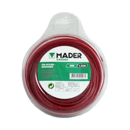 Fio de Nylon Redondo 3,00mm 26mt Mader Mader
