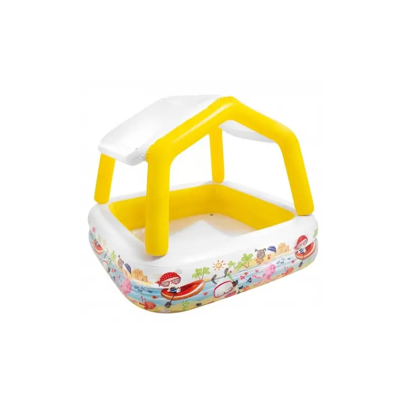 Piscina Quadrada com Cobertura Amovível 57470 Intex