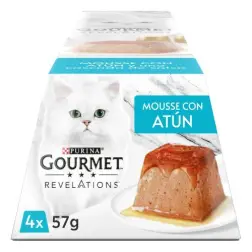 Ração Húmida para Gato Gourmet Revelations Mousse Atúm Pack 4un Purina Purina