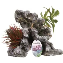 Decoração Deco Rock Rocha e Plantas para Aquário/Terrário Tropizoo Tropizoo