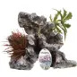 Decoração Deco Rock Rocha e Plantas para Aquário/Terrário Tropizoo
