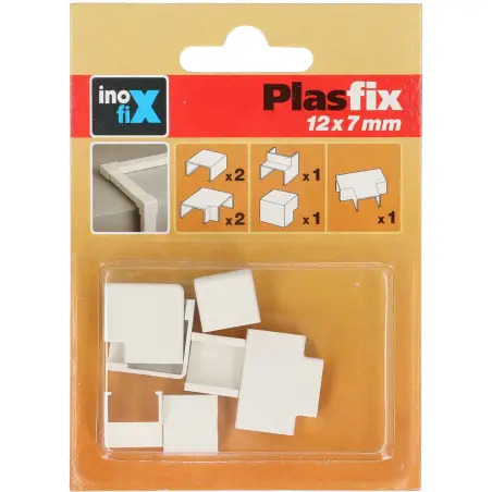 Acessórios Brancos para Calha Técnica 12x7mm Pack 7un Inofix Inofix