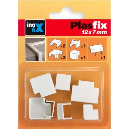 Acessórios Mogno para Calha Técnica 12x7mm Pack 7un Inofix Inofix