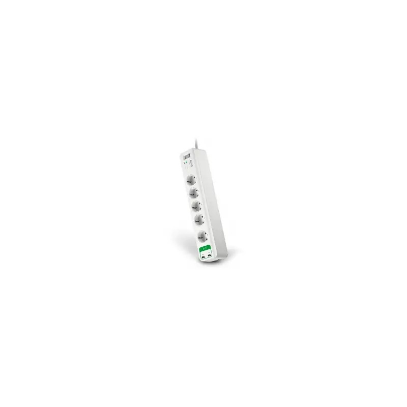 Bloco de 5 Tomadas +2 Saídas USB 2mt 62161 Electraline