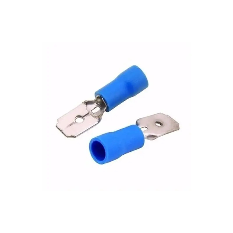 Terminais Macho 6,3mm Pack 10un Peraline