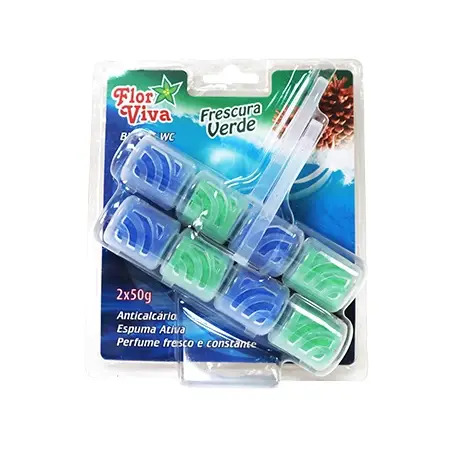 Bloco Sanitário para WC 2x50gr Flor Viva Flor Viva