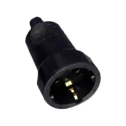 Ficha Fêmea de Borracha com Terra 10/16A 6055 Cyllux Cyllux