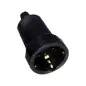 Ficha Fêmea de Borracha com Terra 10/16A 6055 Cyllux